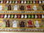 Preview: Patchworkstoff von Quilting Treasures mit Bordüre aus Kaffeekannen und Tassen. Aus der Serie Daily Grind.