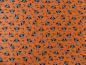 Preview: Patchworkstoff, Meterware von Moda aus der Serie Spooky Delights. Kleine Eulen auf orange.