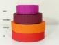 Preview: Gurtband 30mm pink, bordeaux, orange, rot