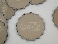 Cookie Keks rund zum Aufbügeln
